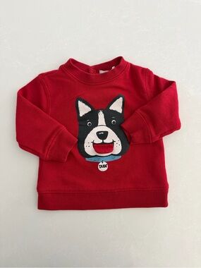 Joe Fresh 3D Dog Graphic Sweatshirt •Size 3-6M